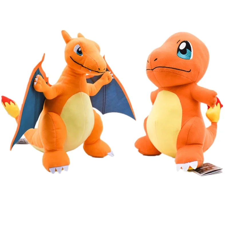 Pokemon Charmander Evolution Series Plush Doll Anime Charizard Pillow Decoration Ornaments Children's Toys Christmas Gifts