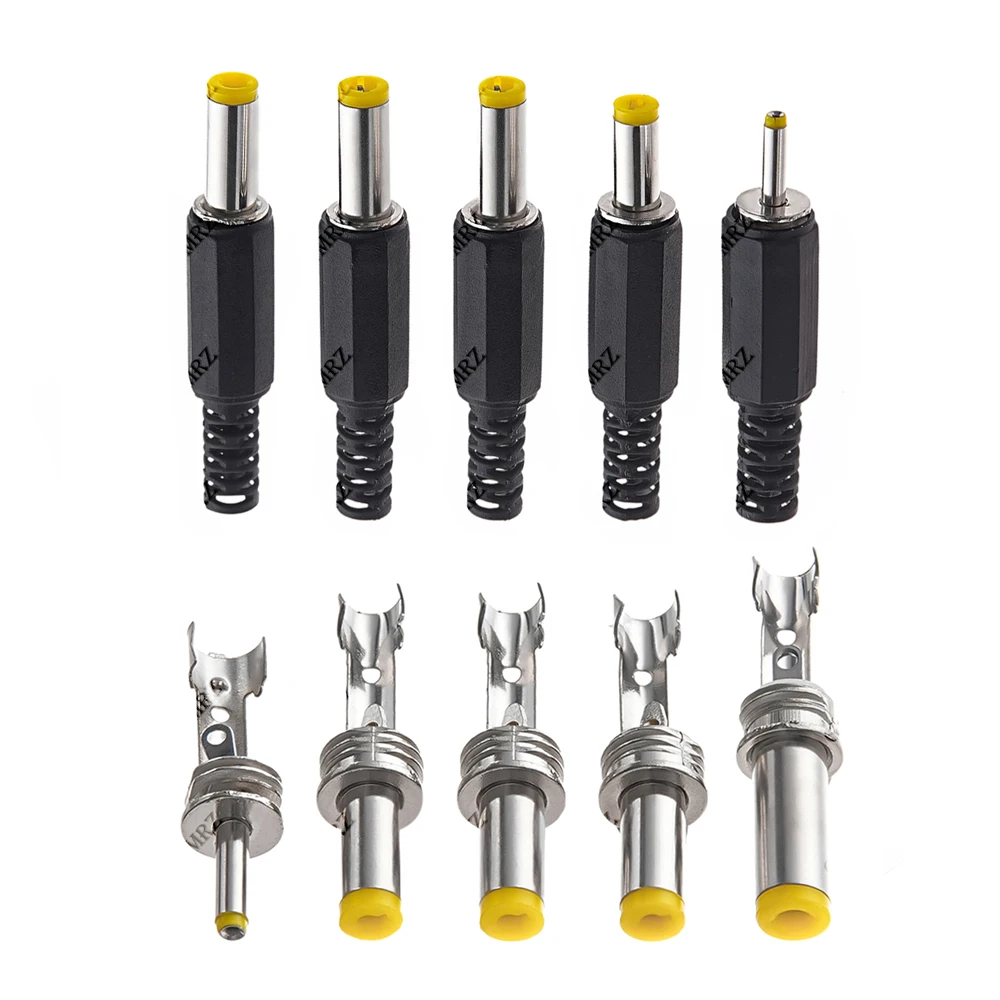 10 Stück/Set DC-Netzteilstecker 5,5*2,1mm/5,5x2,5/4,8x1,7 DC-Steckverbinder Schweißleitung Stecker 1,35x0,7MM