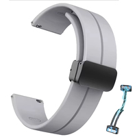 22mm Magnetic Buckle Silicone Bracelet For Xiaomi watch color 2 Mi Watch Band Watch S1 Pro/Active S2 46mm/42mm S3 S4 Sport Strap