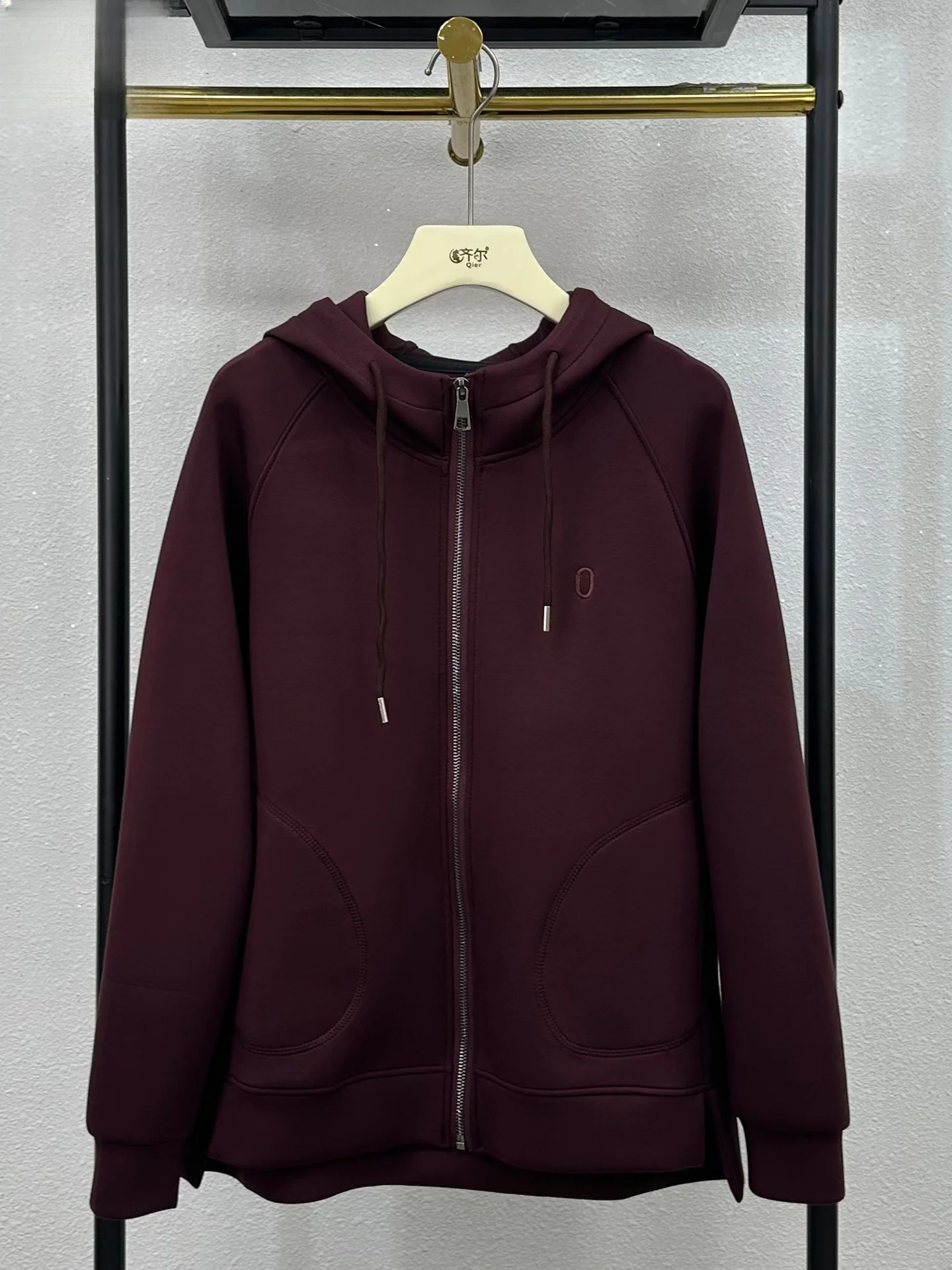 

New Air Cotton Hoodie Sweatirt for Middle-Aged Women Mom Spor Casual Top Zipper Outerwear Autumn Seasonal Faion Ele