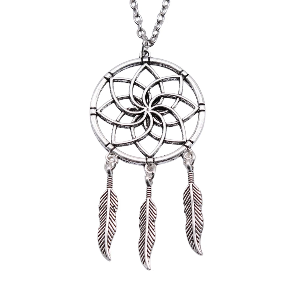 Male Necklace Father'S Day Necklace 45Cm Or 70Cm Long Chain Necklace On The Neck Flower Of Life