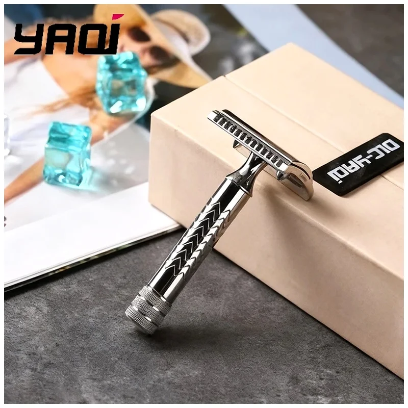YAQI CASTOR 0.45mm Blade Gap 79MM Length And 13MM Dameter Handle For The Ideal Choice Shaving Stainless Steel Safety Razor