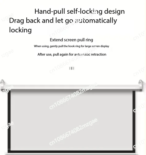 Electric Drop Down Projector Screen 72 84 100 120 inch Motorized Projection Screen 4:3 16:9