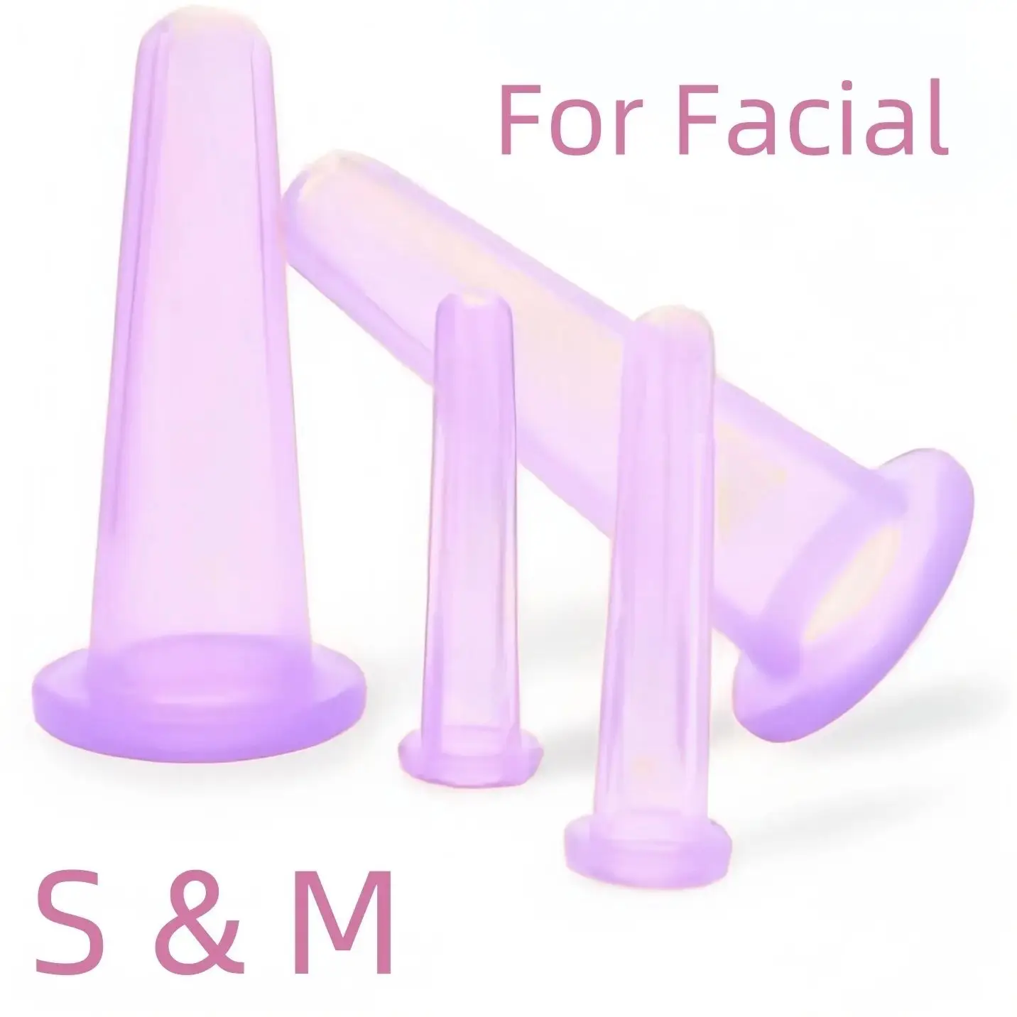 

2Pcs/set Natural Silicone Cupping Massage Cup for Body Fac Neck Eye Massage Vacuum Tank Body Facial Care Anti-aging Beauty Tool