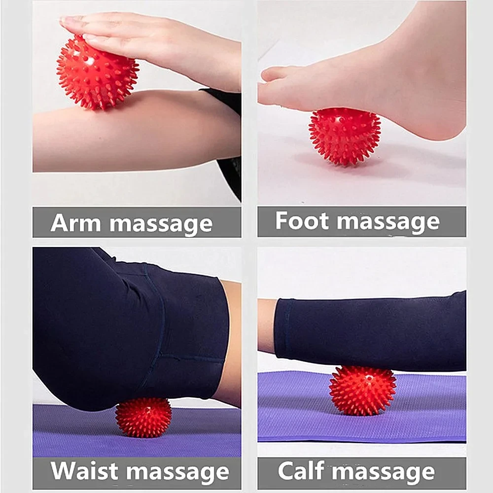 Colorful PVC Spiky Massage Ball for Body Deep Tissue Back Massage Foot Massager Pain Stress Relief Muscle Soreness Relief