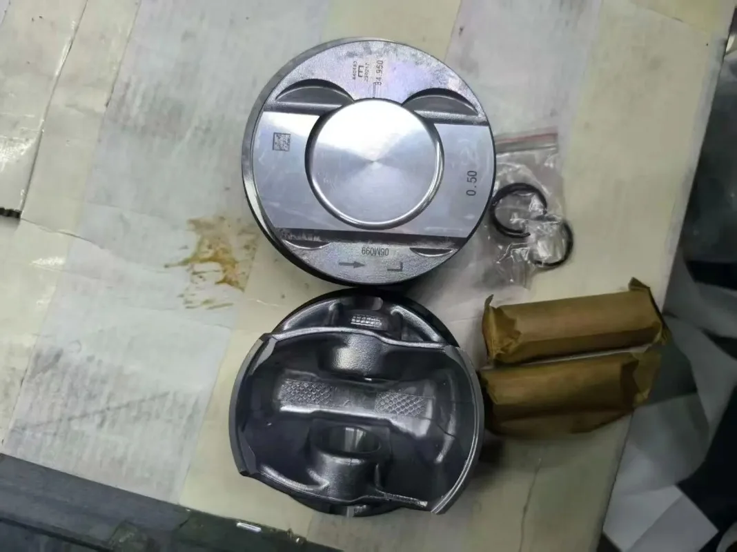 

HOT 84.5 mm +0.5 EA839 Race Engine Cylinder Piston Rings Piston Set for AUDI C6 3.0T 2019 OE 06M107065AD 06M107066AD STD 050