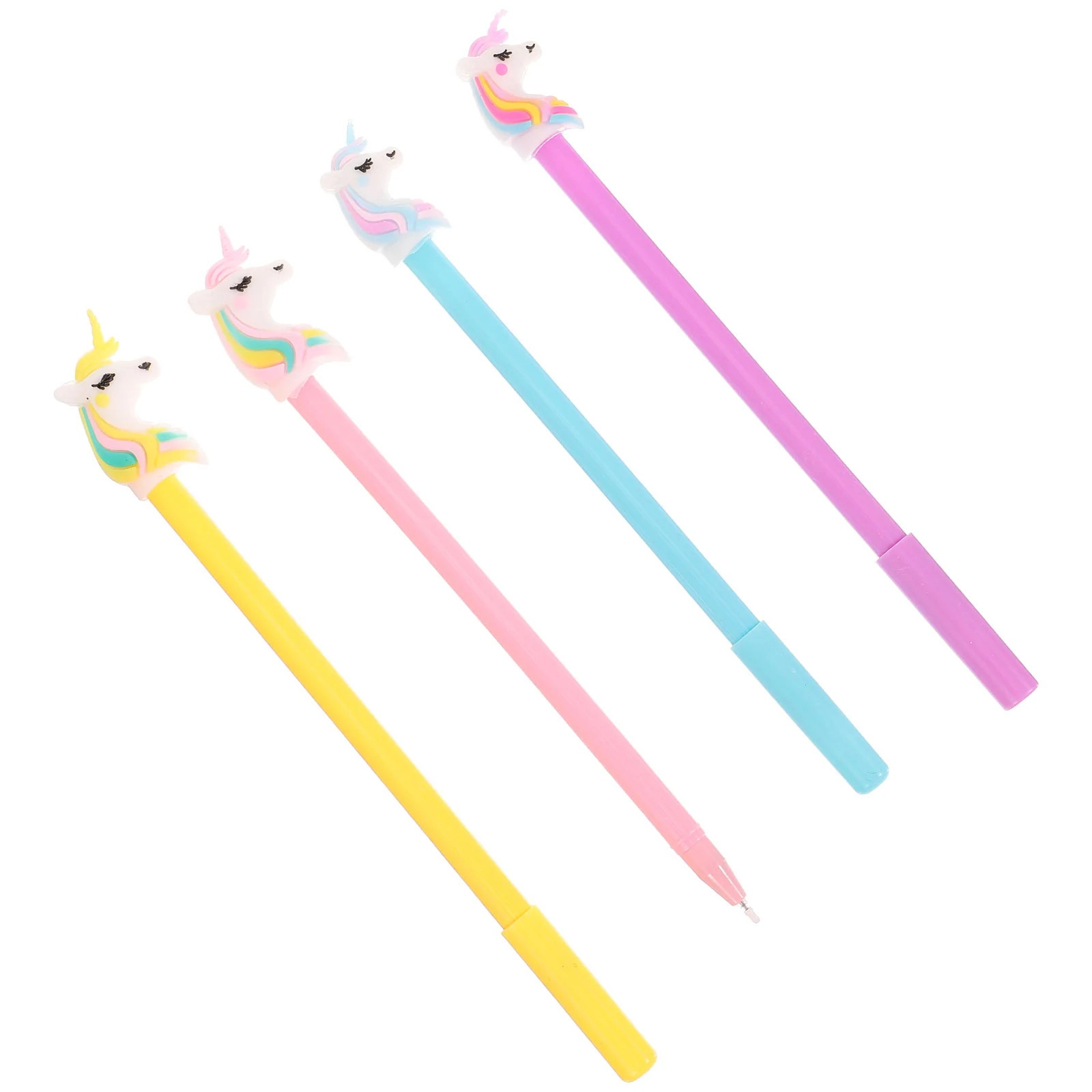 4 Pcs Light Pen Children' Creative Gel Shape Animal Writing for Student Silica