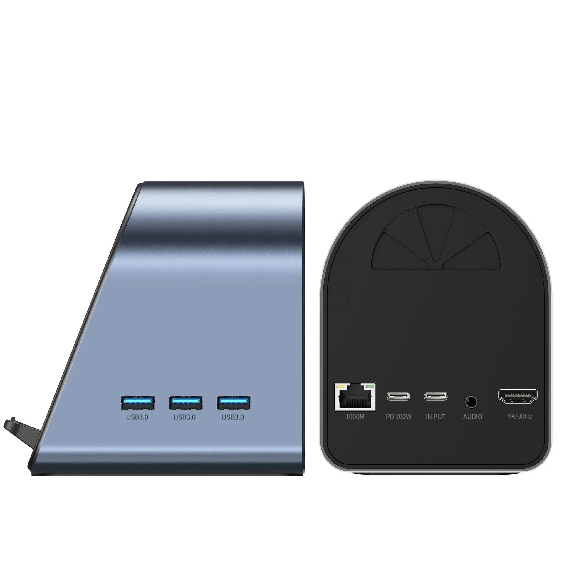 NEW 11 in 1 Gigabit Network Port Docking Station Type-C Same Screen Mobile Phone Tablet Wireless Charger Expansion Dock