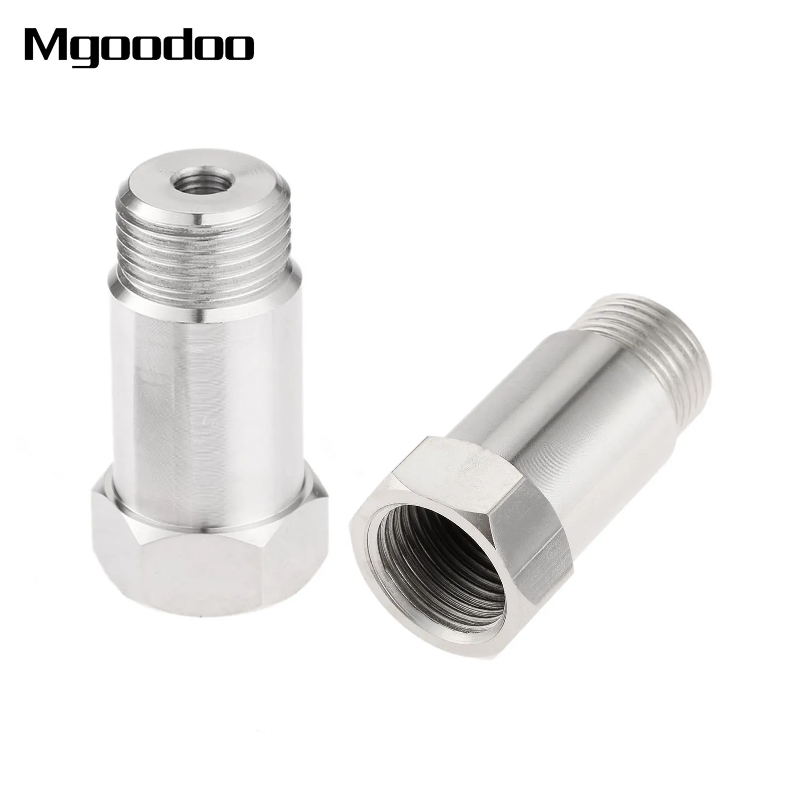 2Pcs 45mm Oxygen Sensor Lambda O2 M18x1.5 Extension Extender Spacer Adapter Exhaust Steel and Zinced Oxygen Sensor Spacer