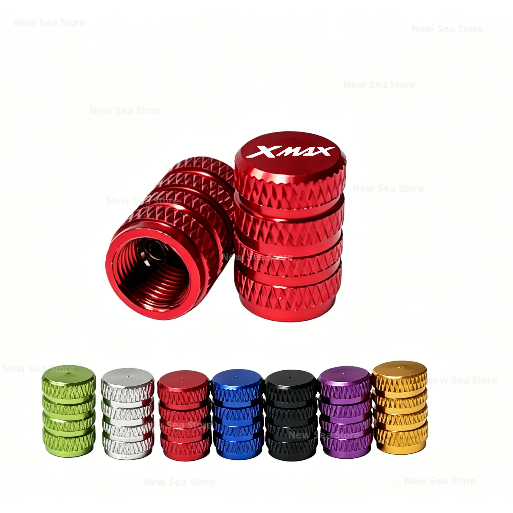 

2 Pcs for YAMAHA XMAX 300 125 Xmax300 Xmax250 XMAX400 Xmax125 Metal Tire Valve Air Port Stem Cover Caps Motorcycle Accessories