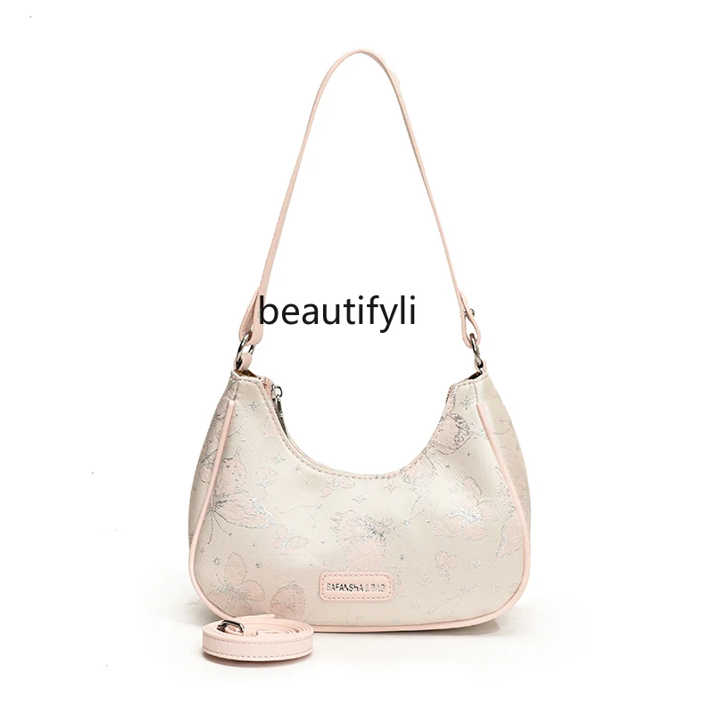 

Cute Girl Underarm Bag New Fashion Trendy Dumpling Bag Niche Simple Shoulder Bag