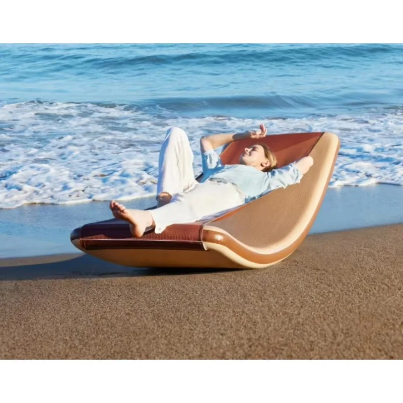 Colchoneta Hinchable para Yoga y Descanso, para Interior y Exterior, con Agujas de Inflado, Tipo Hamaca y Cama de Día