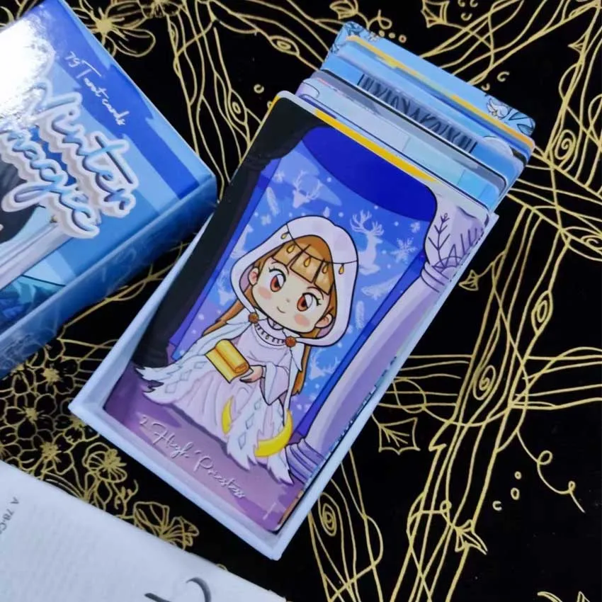 12x7 cm Winter Magic Deck Card Tarot Games Paper Manual