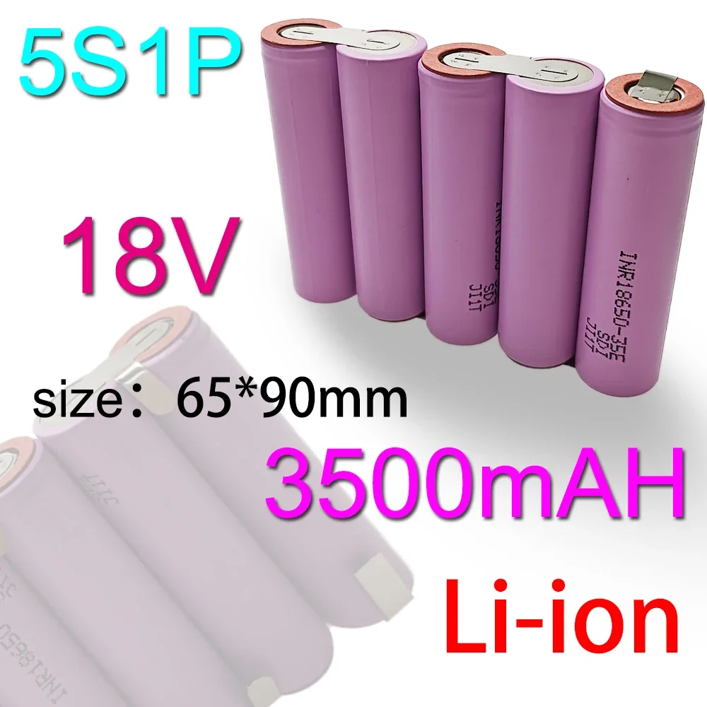 2S1P 3S1P 4S1P 5S1P 6S1P 18650 battery pack custom 18650 battery welding 3500mah battery pack 7.4V to 21.6V