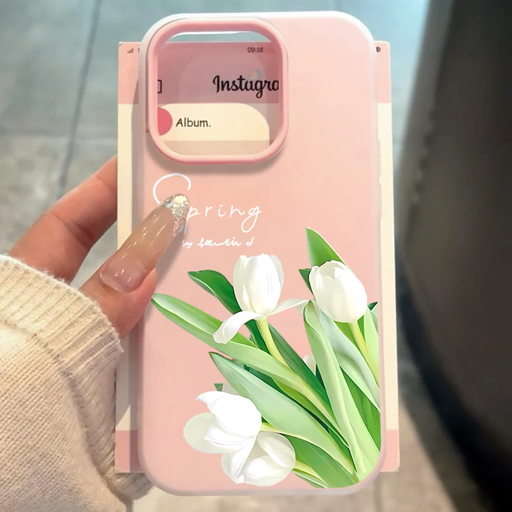 Für Samsung Galaxy S21 S26 S25 S24 S23 S22 Ultra Plus FE Hülle Frühlings-Tulpen-Blumen-Cover Für A37 A36 A54 A55 A56 Staubdichte Schutzhülle – Detail 5