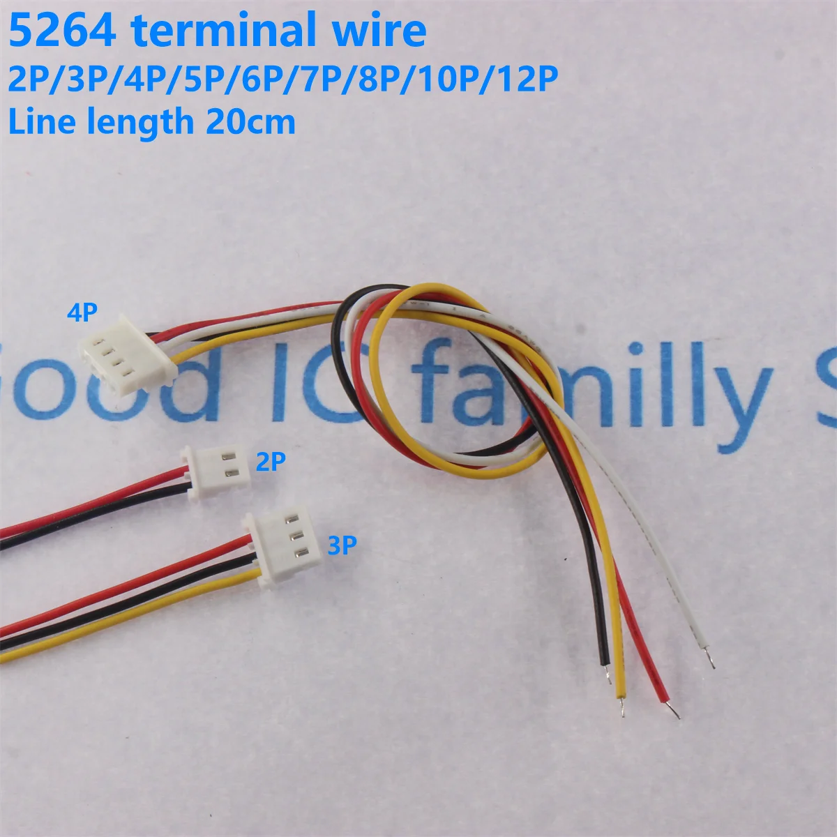 5/2pcs 5264 Terminal Line Spacing 2.5mm Electronic Wire 26awg Single Head Connection Wire 100MM 200MM 300MM 2p 3p 4p 5p 6p