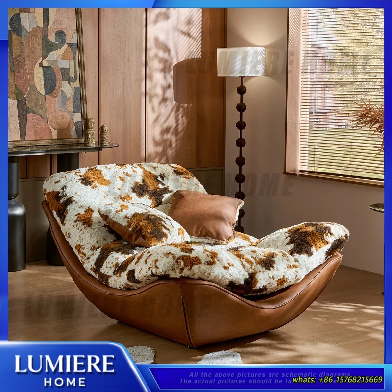 

Итальянское кресло-реклайнер для гостиной, спальни, балкона, современный дизайнерский ленивый диван с регулировкой