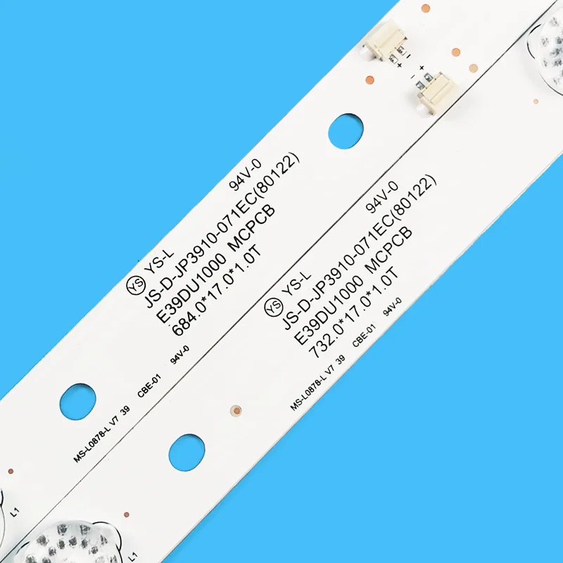 Nuevo lote de 3 unidades para LCDTV MS-L0878-L, V7, 39C310A, JS-D-JP3910-071EC, JS-D-JP3910-061EC, E39DU1000, MCPCB, MS-L1136-R/L, 39C310A, 39C310B