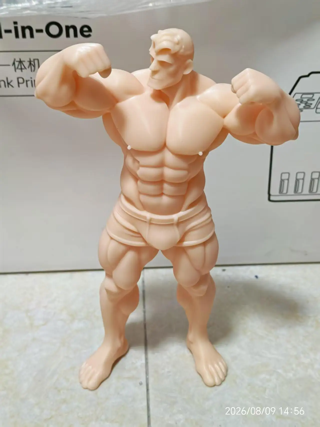 Printed Figurine - Biceps of a Muscular and Cool Handsome Man - Desktop Decoration Model - Human Sculpture - 20cm Long