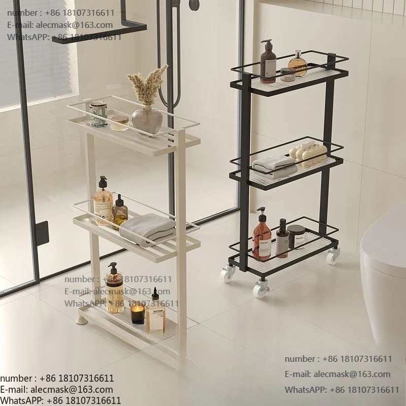 

Bathroom shower gel storage racks, shower room waterproof shelves, carts, toilet crevices, gap storage