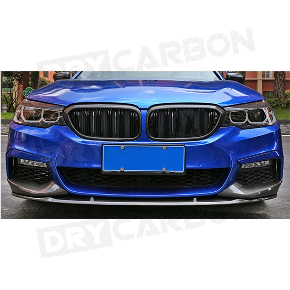 

Накладки-сплиттеры JCYECF на передний бампер для BMW 5 серии G30 G31 M Sport 2017-2019, карбоновые накладки-«крылья» на бампер