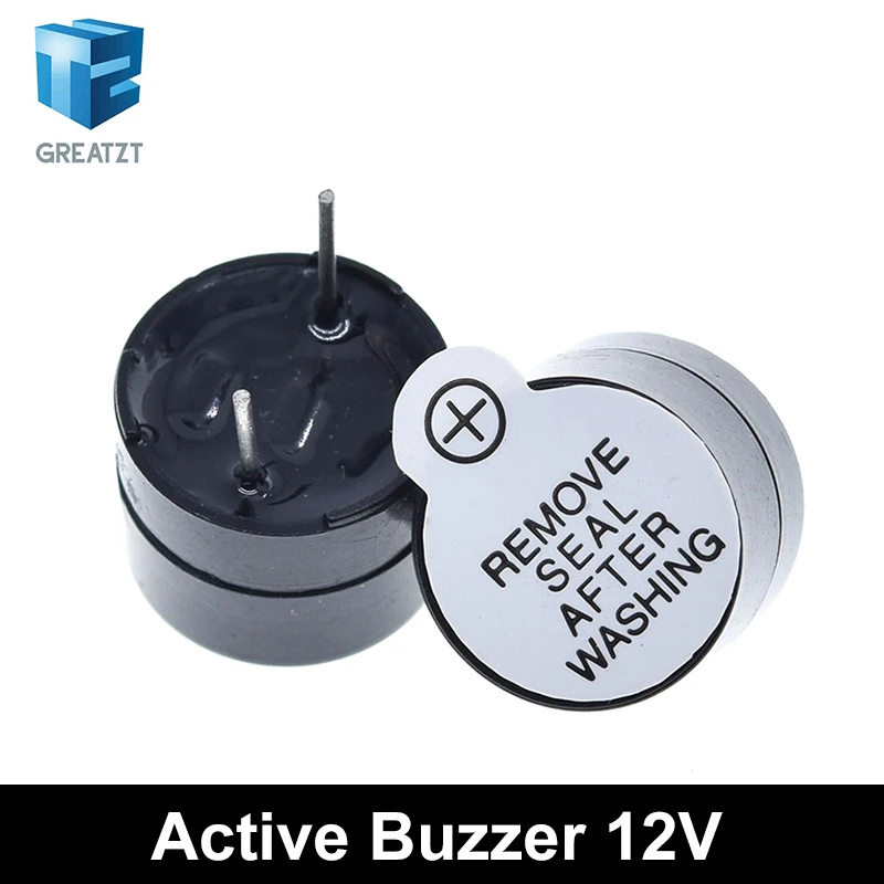 10pcs 3V 5V 12V Active Buzzer Magnetic Long Continous Beep Tone 12*9.5mm New And Original Hjxrhgal For Arduino Mini Plug Speaker