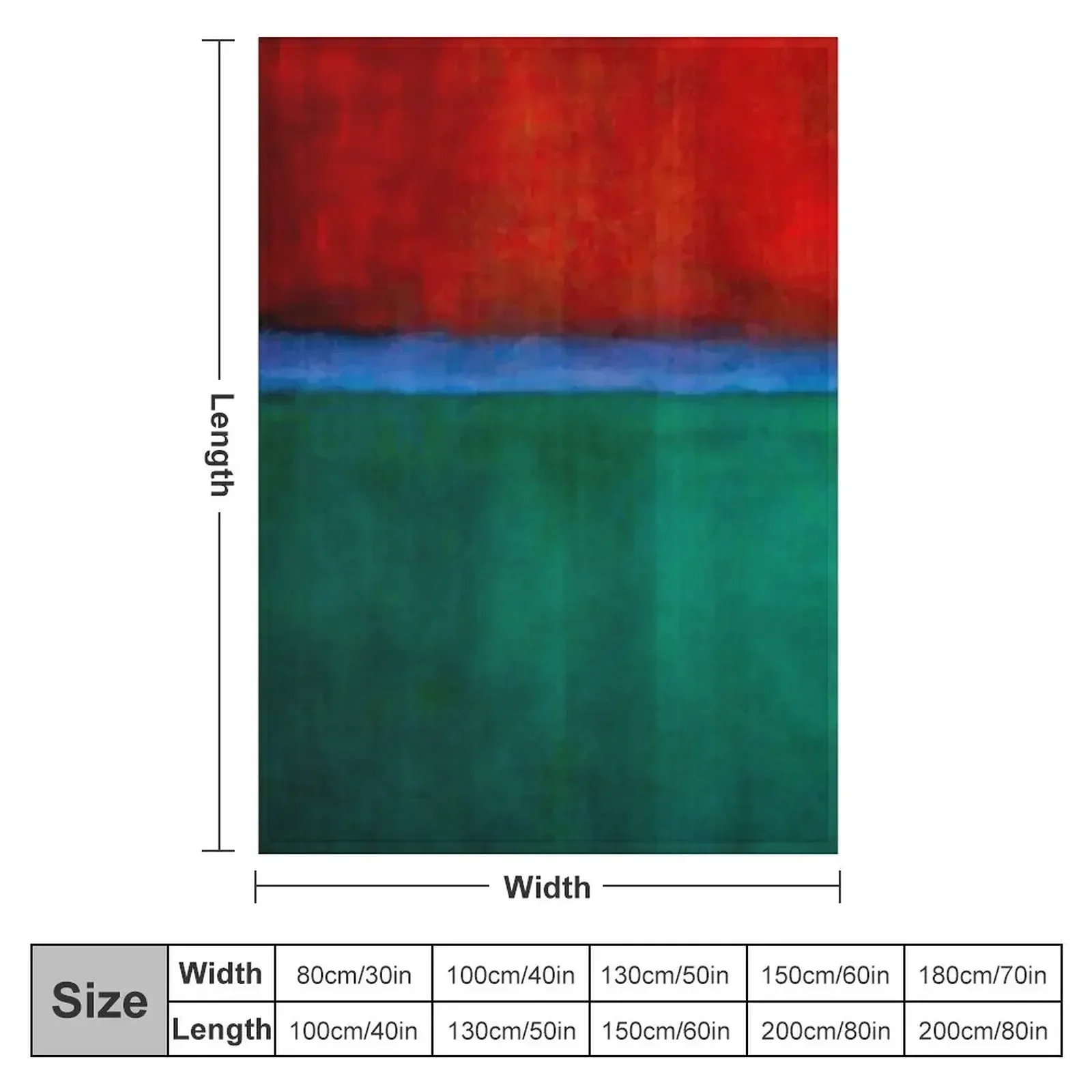 Mark Rothko - Earth and Green Throw Blanket couch cozy soft plush fuzzy picnic outdoor blanket