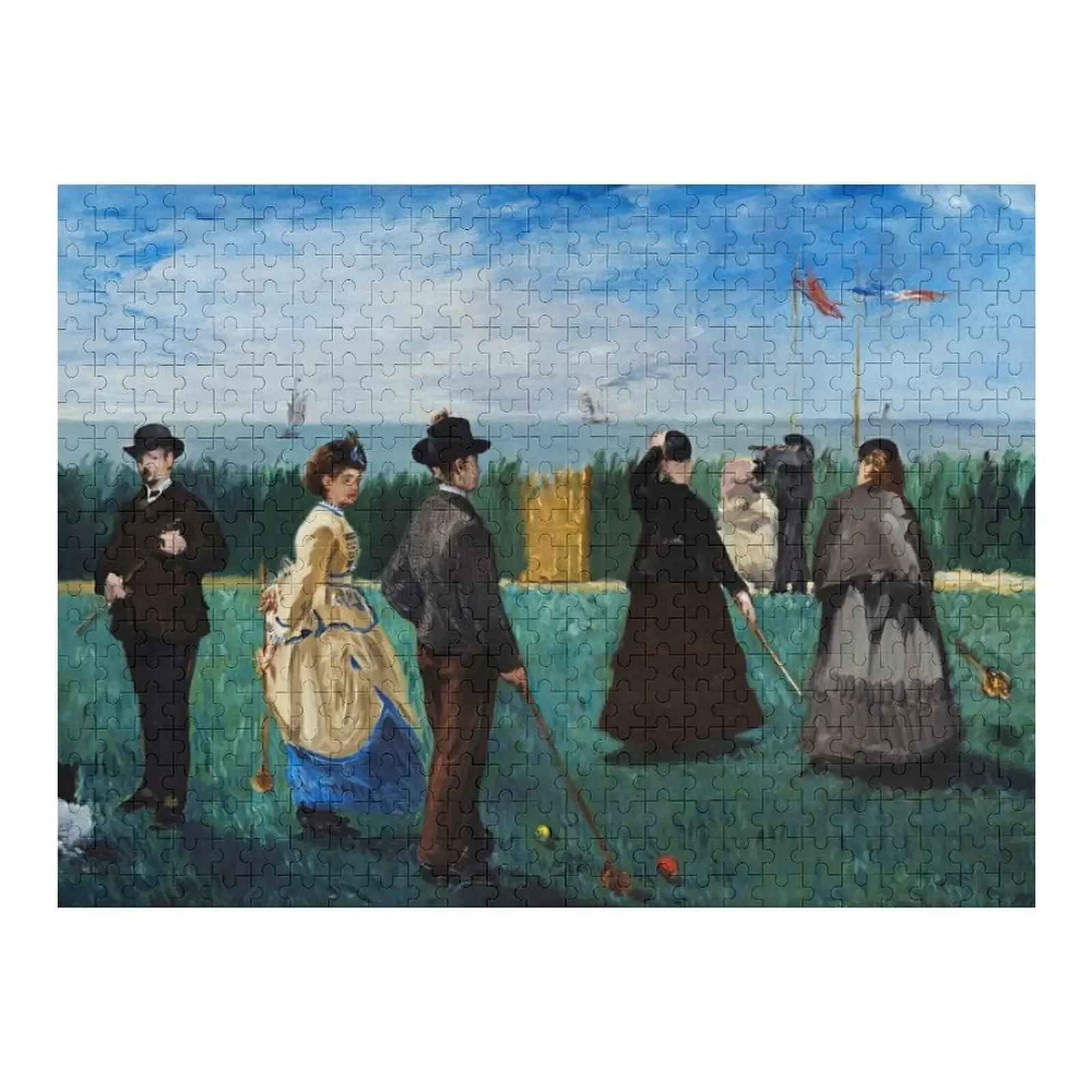 

Croquet at Boulogne - Пазл Edouard Manet на заказ Детская картина Детская деревянная головоломка