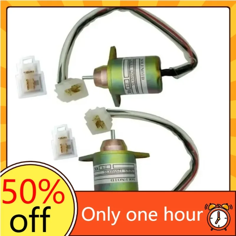 

119233-77932 A408220 119653-77950/1503es-12s5suc5s Fuel Shut off Solenoid for Kubota 4tne94 SA-4562t Exccavator Spare Parts