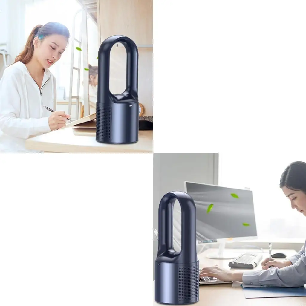 

Бытовые настольные вентиляторы Безлопастной электрический вентилятор с USB аккумулятором мАч Бесшумный портативный