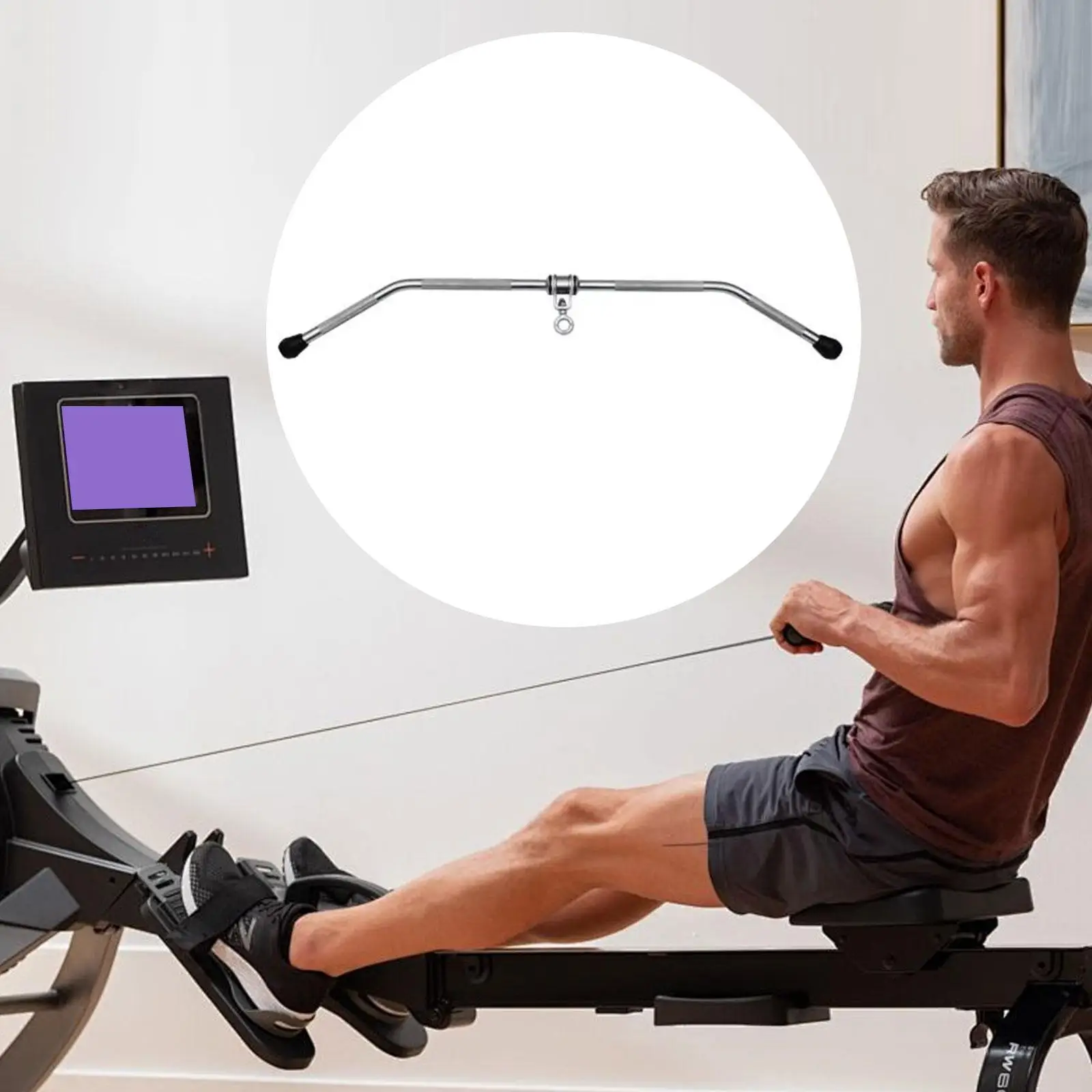 

Tricep Pull Down Bar for Cable Machine Strength Training Equipment