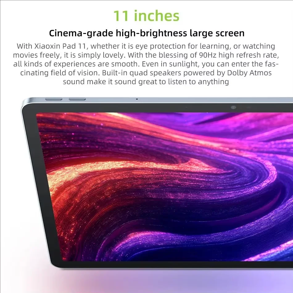 Lenovo Xiaoxin Pad 11 2025 Tab 128GB 256GB أبعاد ROM العالمية 6300 11 "2.5K شاشة 7040mAh WIFI Android Pad Google Play Tablet