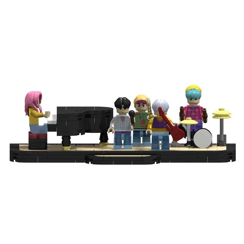 

KPop Demon Hunters Building Blocks Figure Set Mini DIY Model Kit Table Decor Party Centerpiece For Teens Adults Halloween Gift