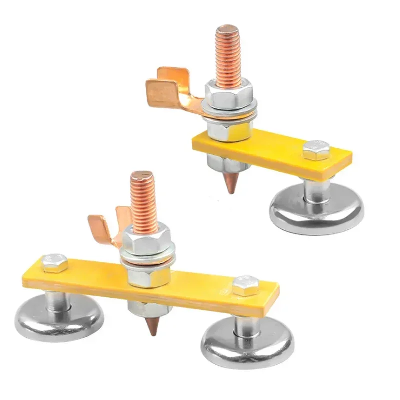 1 pz saldatura testa magnetica saldatura magnetica morsetto a terra supporto apparecchio forte saldatore macchina di riparazione lamiera morsetto