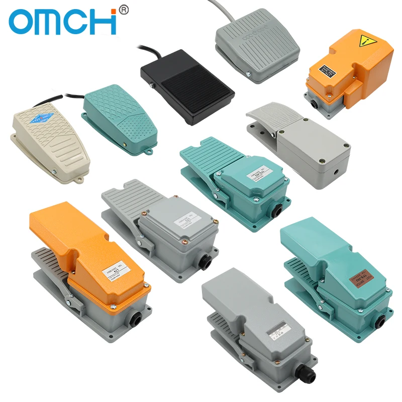 OMCH Foot Switch TFS201 Foot Switch LT4 Pedal Switch with Cable EKW-5A- B machine control switches