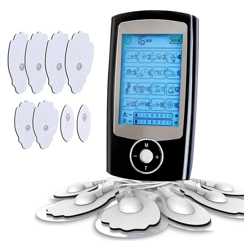 

16 Modes Electric TENS Relax Muscle Stimulator EMS Acupuncture Body Massage Therapy Slimming Machine, EU Plug