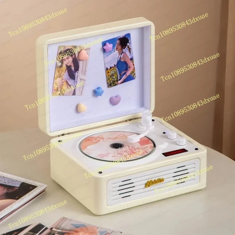 New Retro Cd Player Music Album Bluetooth Stereo All-in-one Player Record Player Cd Playe