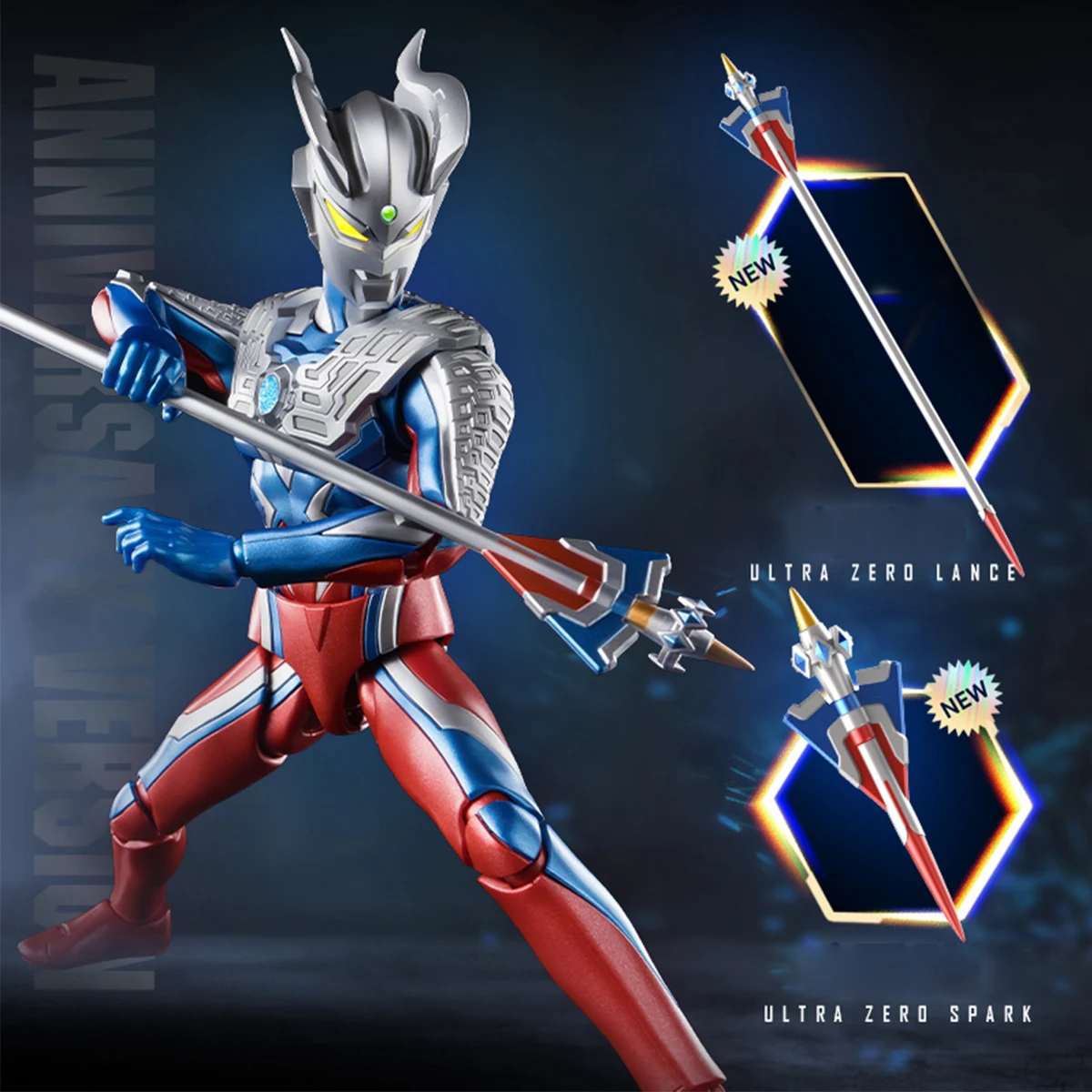 HiPlay Blokees Edisi Ulang Tahun Legendaris - Kit Model Perakitan Ultramen Zero