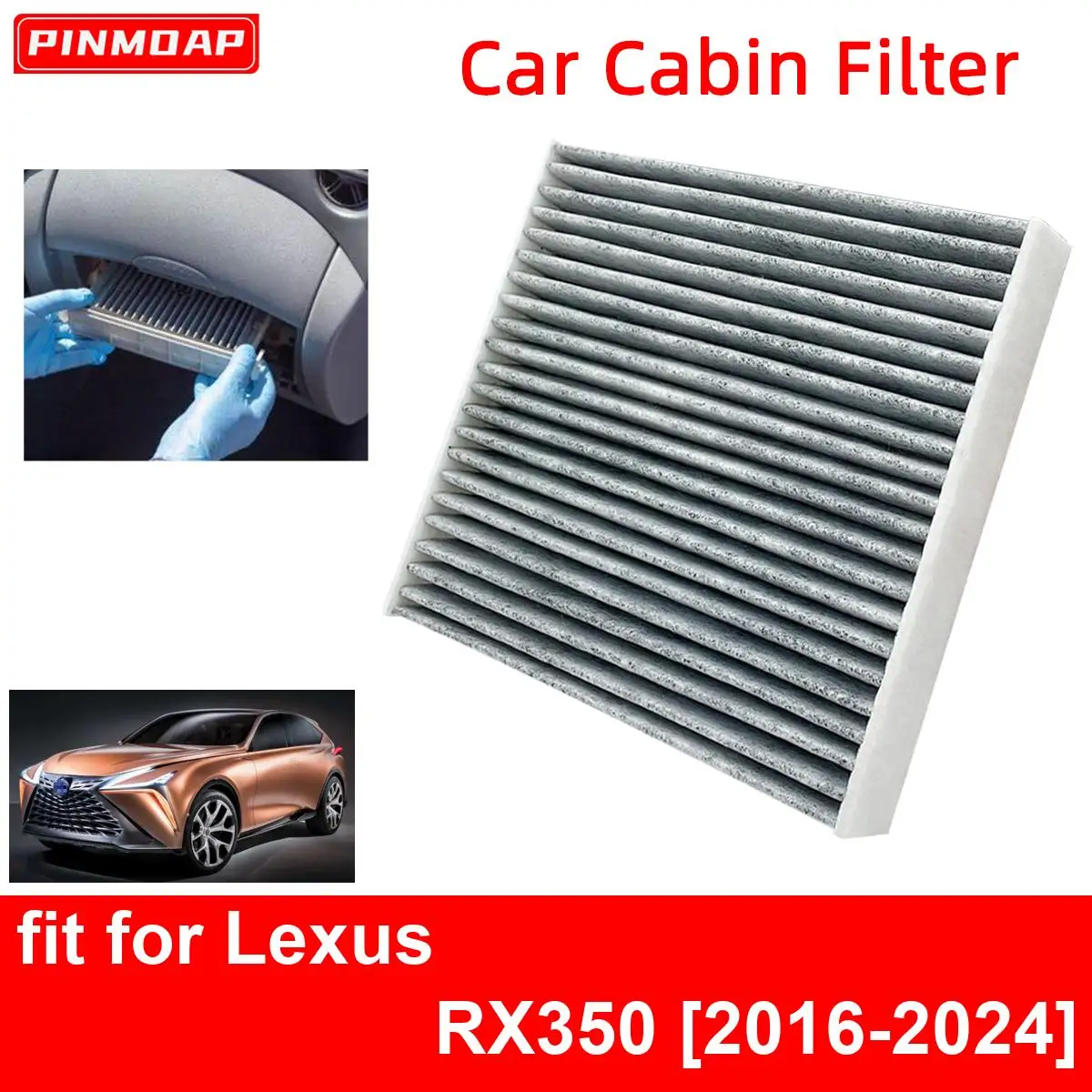 

Car Cabin Air Filter for Lexus RX350 2016-2024 Auto Filters Carbon Fiber 2016 2017 2018 2019 2020 2021 2022 2023 2024