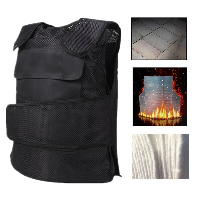 High Manganese Steel Hard Anti-stab Vest Body Security Anti Cutting StabbingTactic Military Stimulate Vest Defence Thorn Clothes