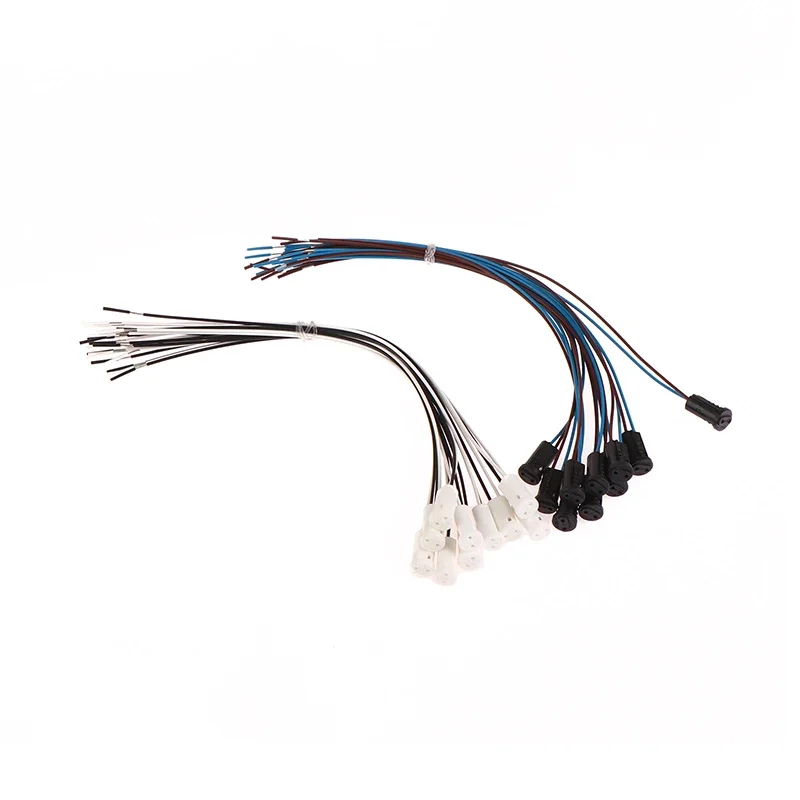 10Pcs/lot G4 Lamp Socket Wire Adapter With 10cm/20cm Wire G4 Lamp Holder For LED Crystal Heads Light Bulb Halogen Lamp