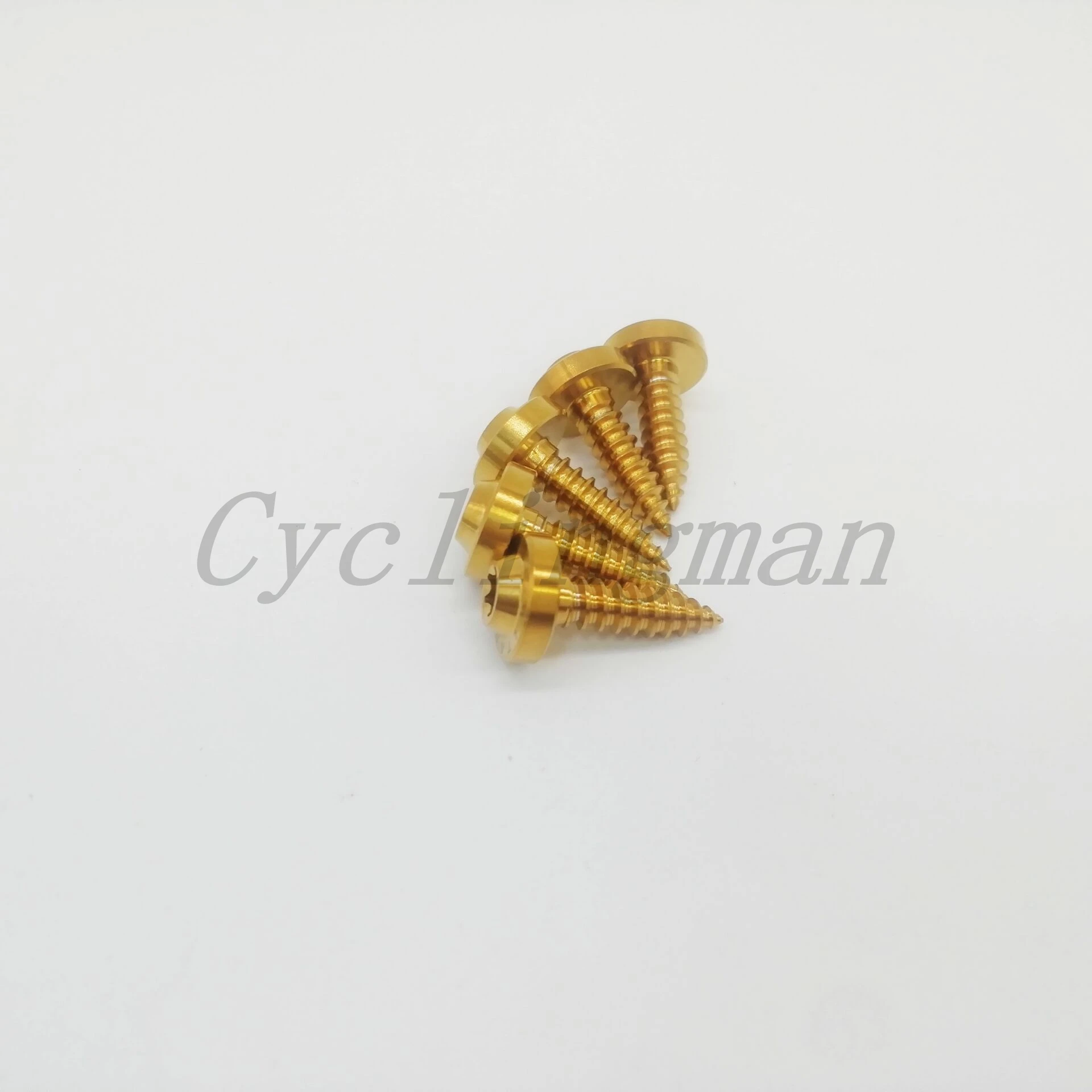 5pcs Titanium Ti Bolt M5x18mm Self Tapping Screw GR5 Flying saucer Torx T25 Head For Motorcycle