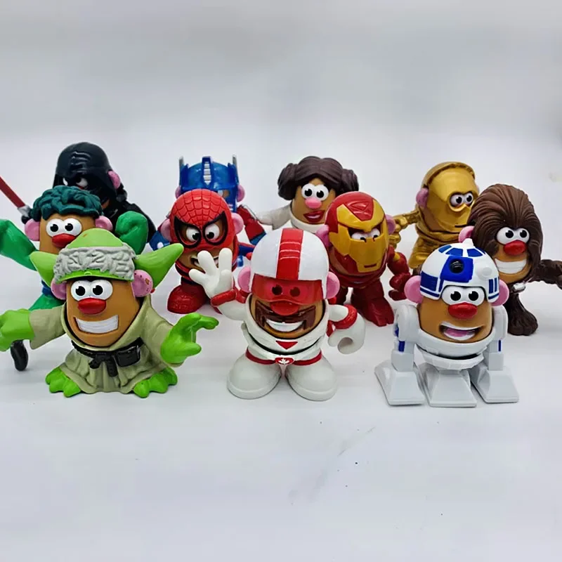 

Disney Toy Story Mr. Potato Head Star Wars Marvel Assembled Action Figures Collectible Model Toys Table Ornaments Kids Gifts