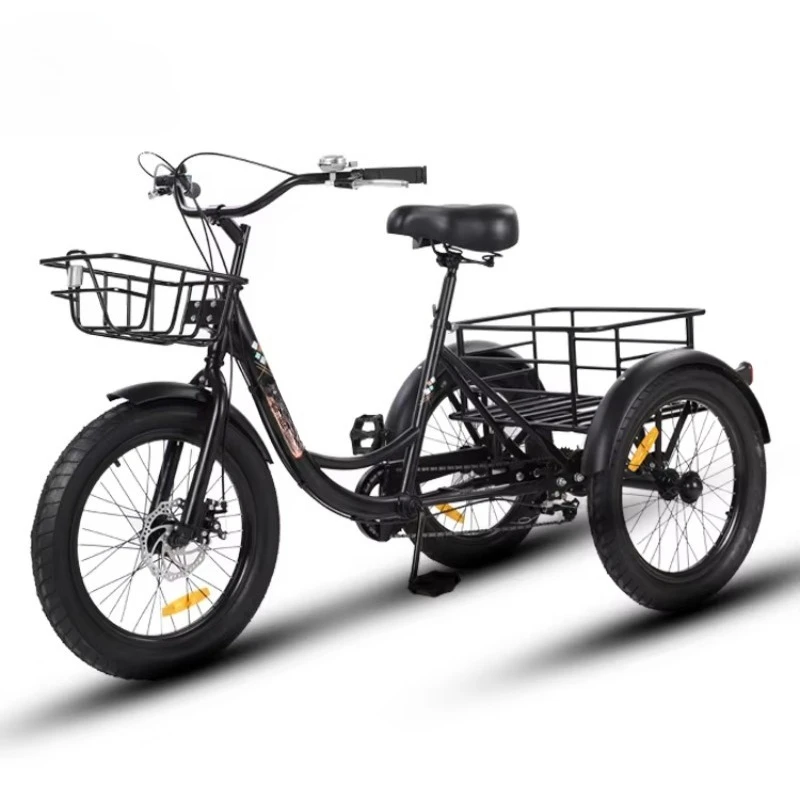 WWQ Hot-selling products 3-wheel freight bicycle OEM snow tricycle adult new fat tricycle for sale triclo adultos 3-wheel tricyc