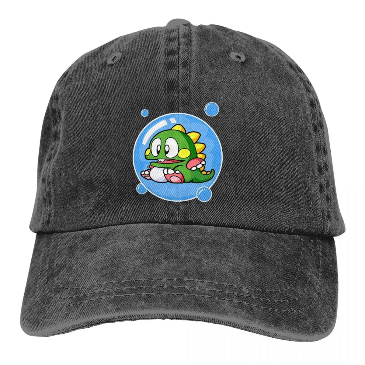 

Washed Men's Baseball Cap Bubble Bobble Trucker Snapback Caps Dad Hat Golf Hats