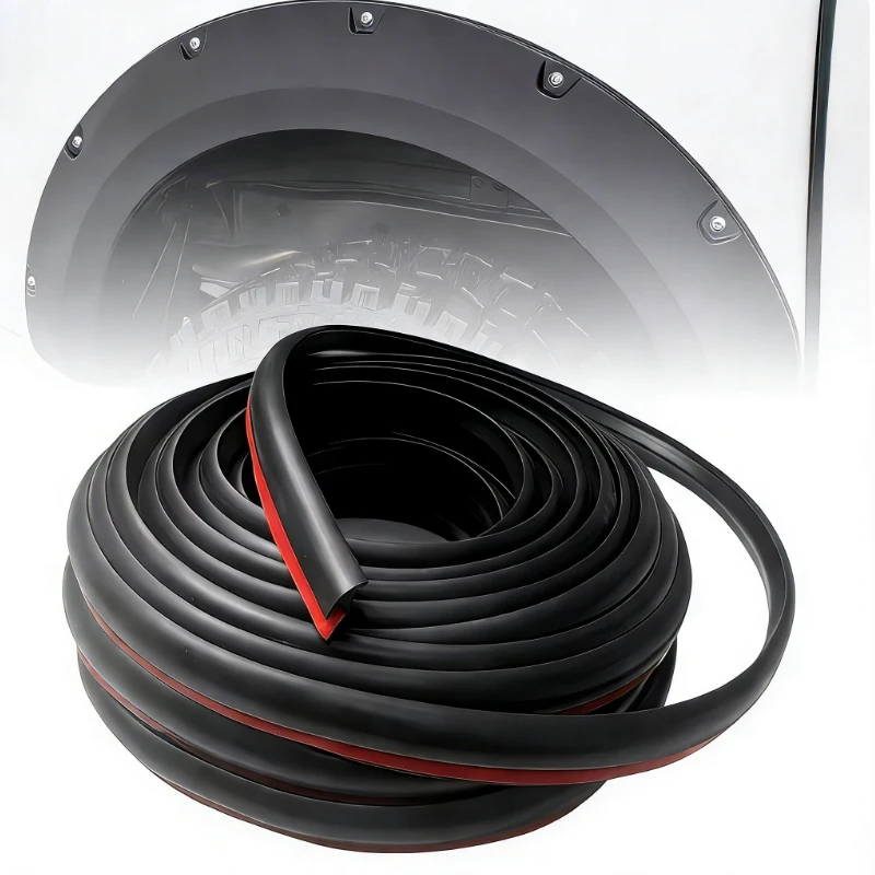 Fender Flare Rubber Seals, Fender Flare Edge Molding, And T-Shaped Universal Rubber Washers, Suitable for Car And Truck Wheels
