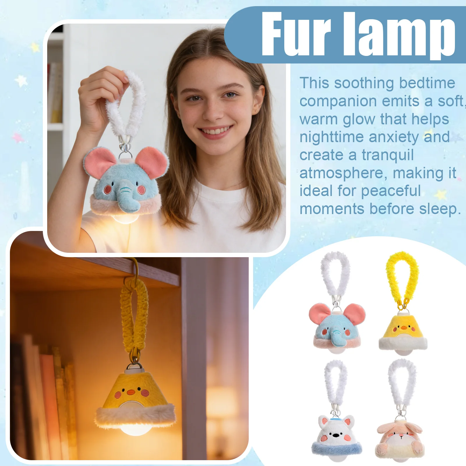 

Настенный ночник для детей в форме животных, беспроводной, с возможностью подвешивания, удобный для ежедневного домашнего использования и ночевок