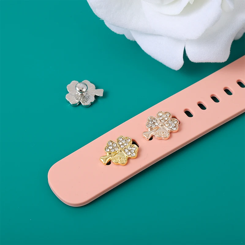 Dijes decorativos de correa de reloj para Apple, dijes de corazón de gato y pata de dibujos animados, joyería para Iwatch, pulsera, dijes de uñas, nuevo tipo