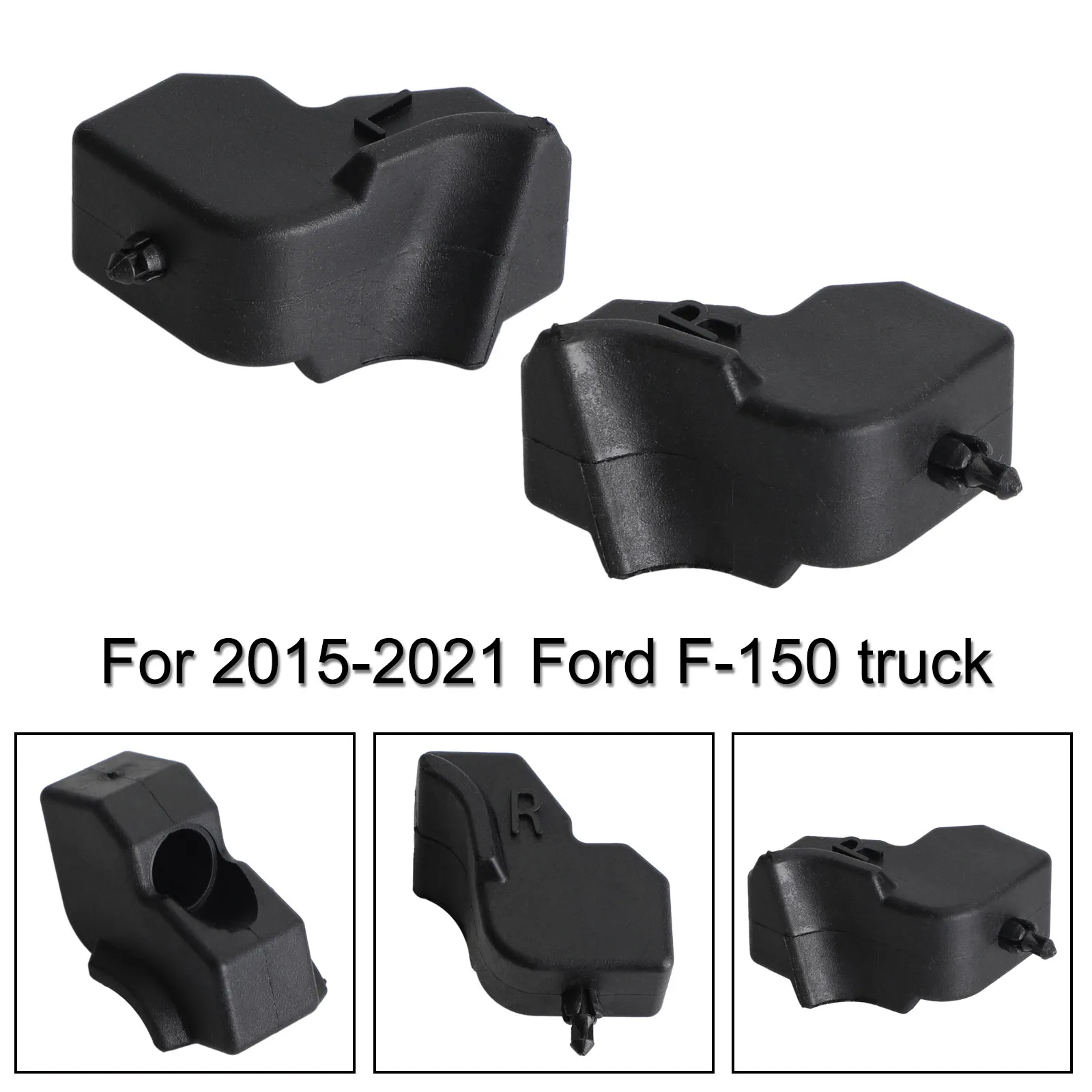 Artudatech Left/Right Side Tailgate Rubber Bumper Cushion for Ford F-150 2015-2021 Car Accessories