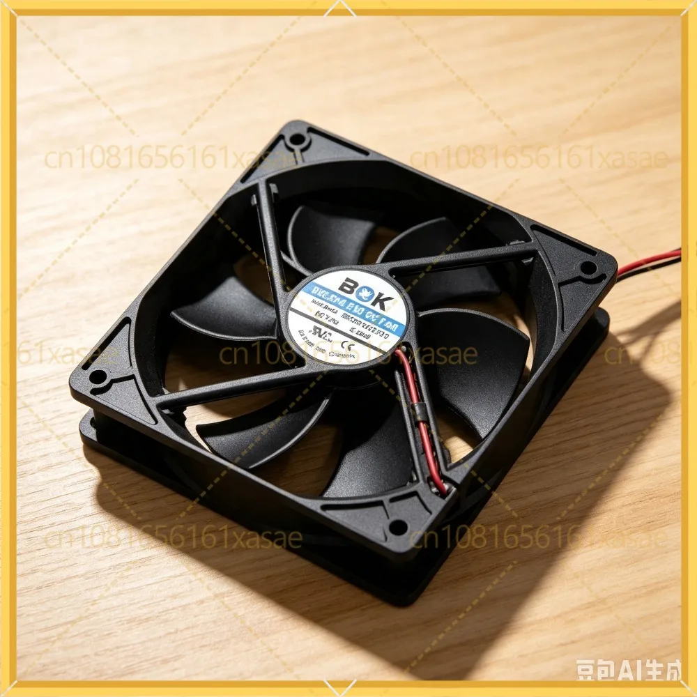 2pcs For BDK BDH12025S DC12V 0.40A 120x120x25MM 12cm 2Lines Cooling Fan